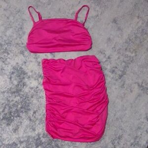 Vibrant Pink Two-Piece Set